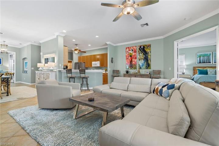 Living-room and kitchen