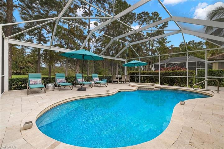 Pool & Spa with extended lanai and picture window