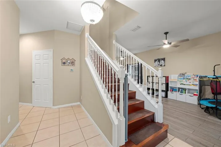 Foyer entrance featuring staircase to the upstairs