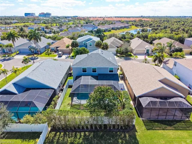Aerial perspective of the community