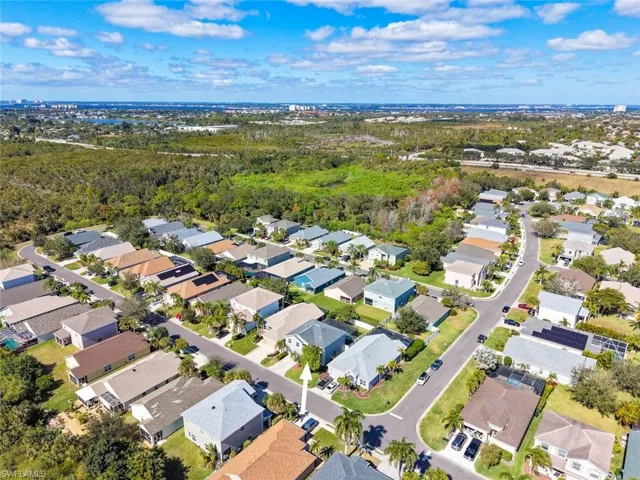 Aerial view from the back of the property