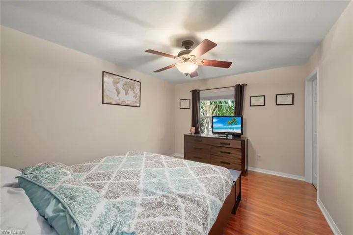 Bedroom with a walk-in closet