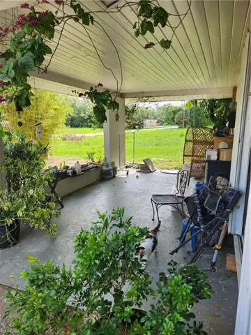 View of carport