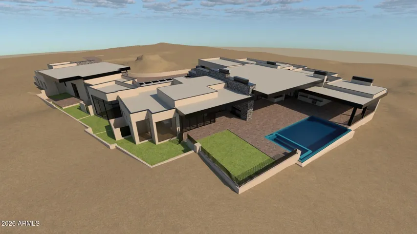 Under Construction on 2.57 acres, Main house offers 7230 Sq. Ft. and Guest House has 1769 Sq. Ft.