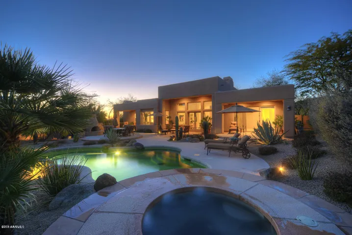 Full resort backyard