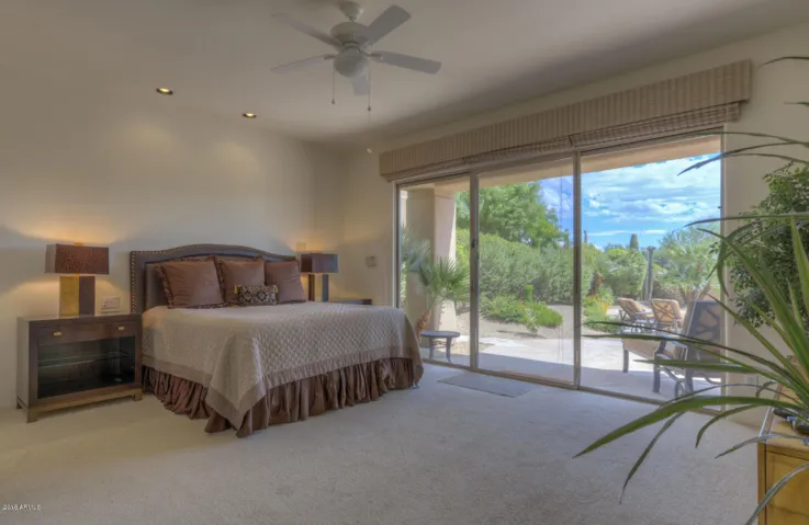 Master bedroom with separate exit