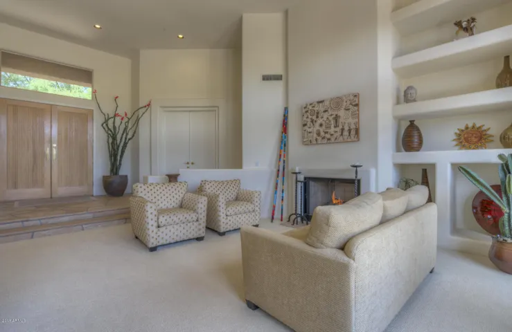 Front entry-living room