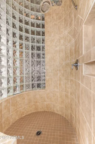 Master shower