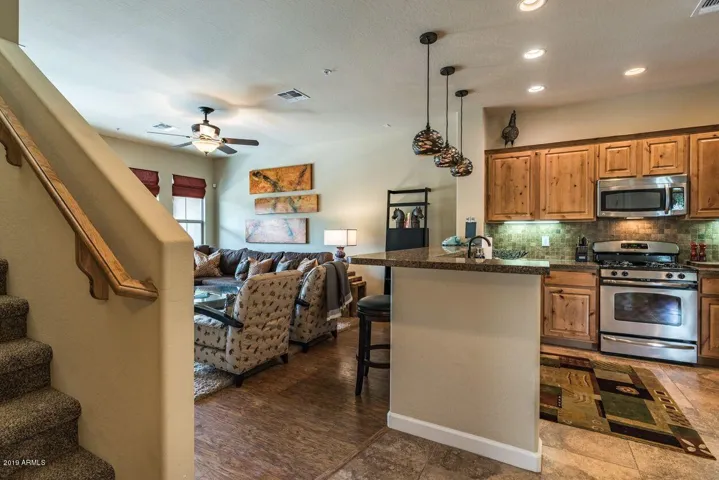 Kitchen / family room / staircase