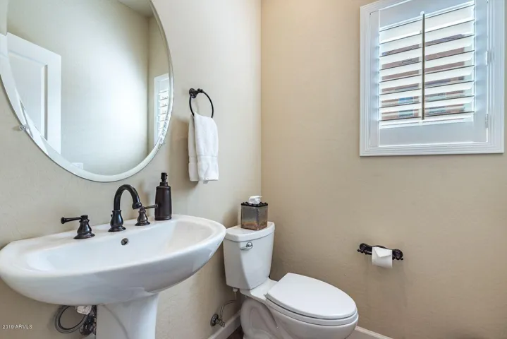 Downstairs powder room