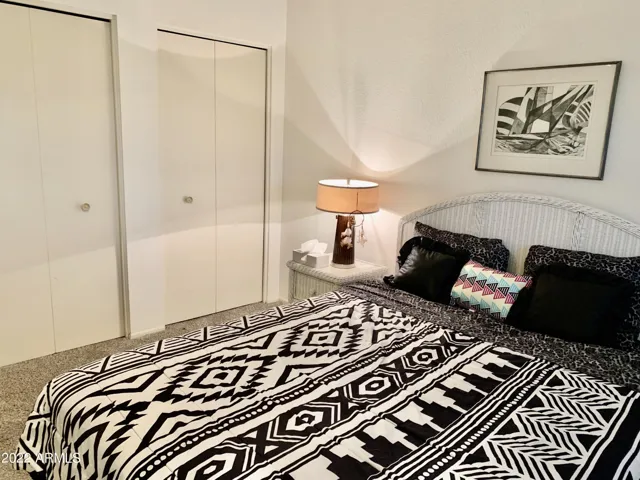 Features 2 double closets