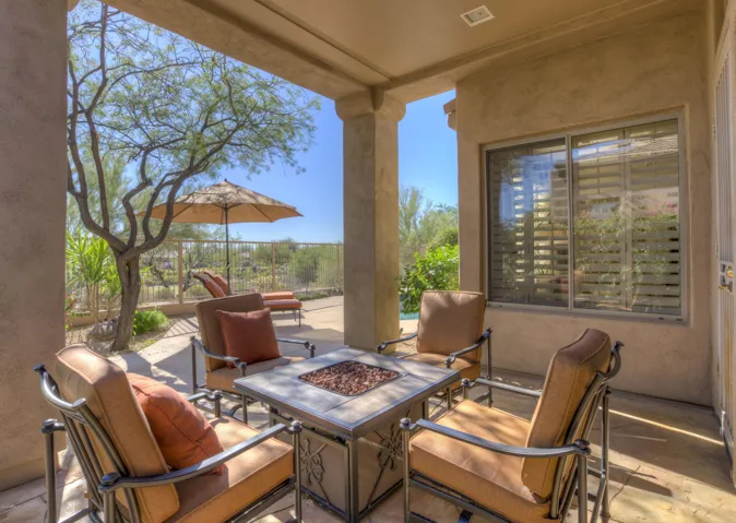 Covered patio