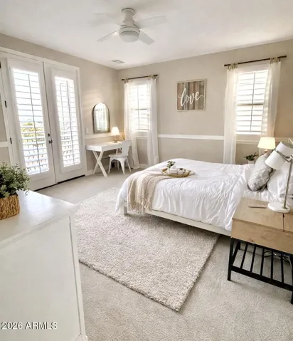 Upstairs suite with balcony