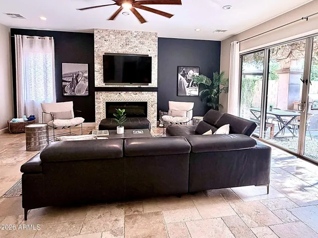 Open concept floor plan