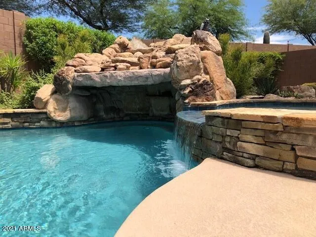 Pool with Grotto and Spa