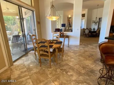 Breakfast Nook with Patio Access