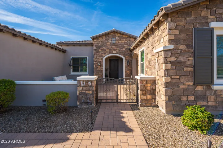 Paved walkways to garage and curb