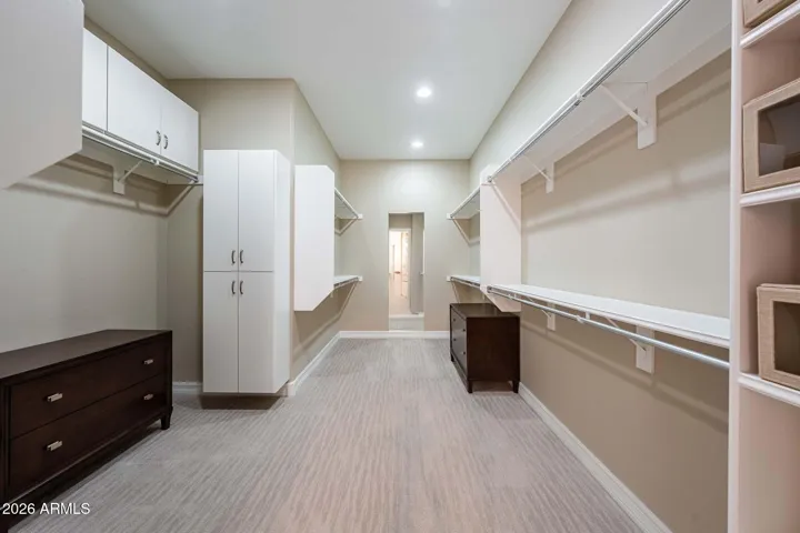 Primary closet
