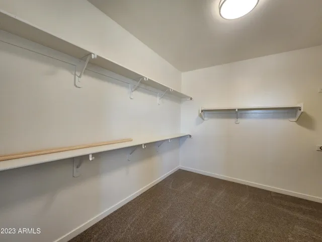 MASTER WALK IN CLOSET - ACTUAL PICTURE OF COMPLETED HOME