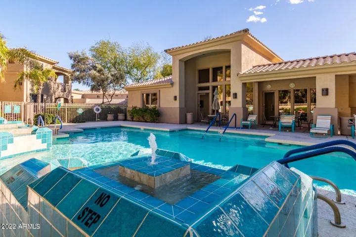 Clubhouse over looks the beautiful pool area