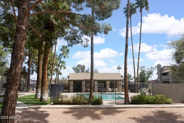 View of the pool from the patio!