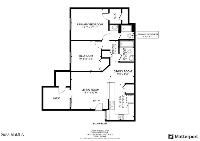 We've included this floor plan to help you determine if 1024 At Mesa is right for you!