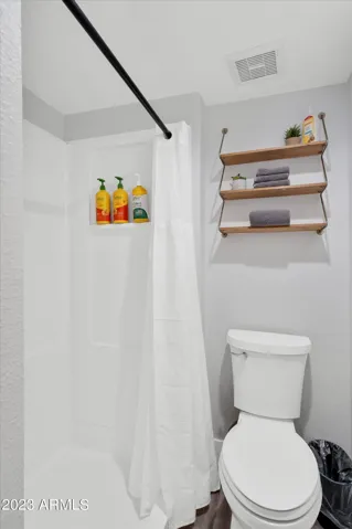 Step in shower with all the amenities