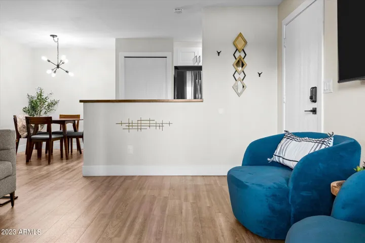 With the living spaces separate, but connected, there are plenty of options for spreading out!