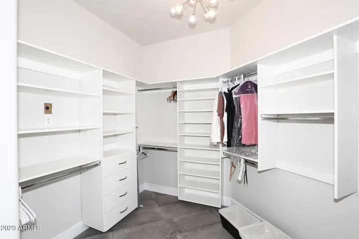 Large closet with Built-in Shelving