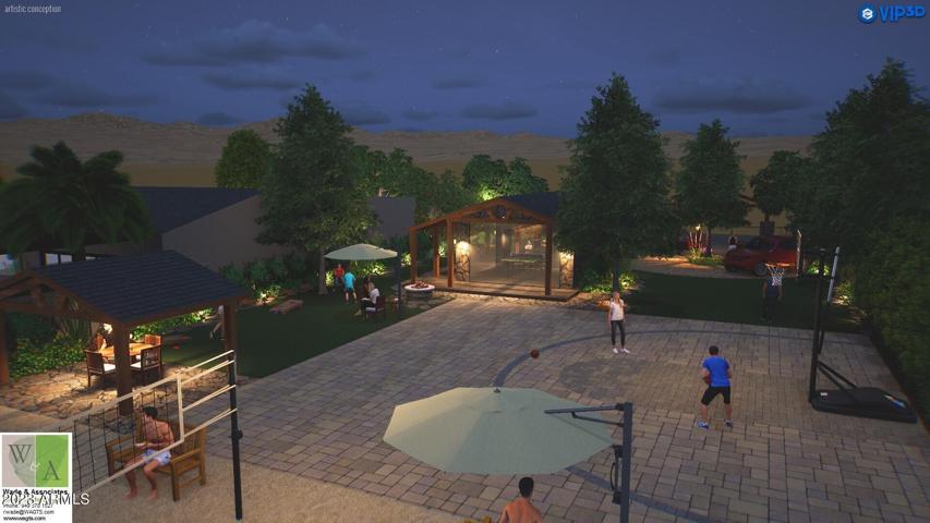 Amenity rendering concepts for 2913 N 75th Vacation Home.