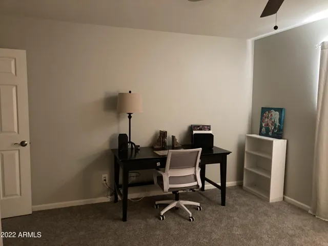 Desk in guest bedroom with a queen air bed available plus the queen sofa sleeper