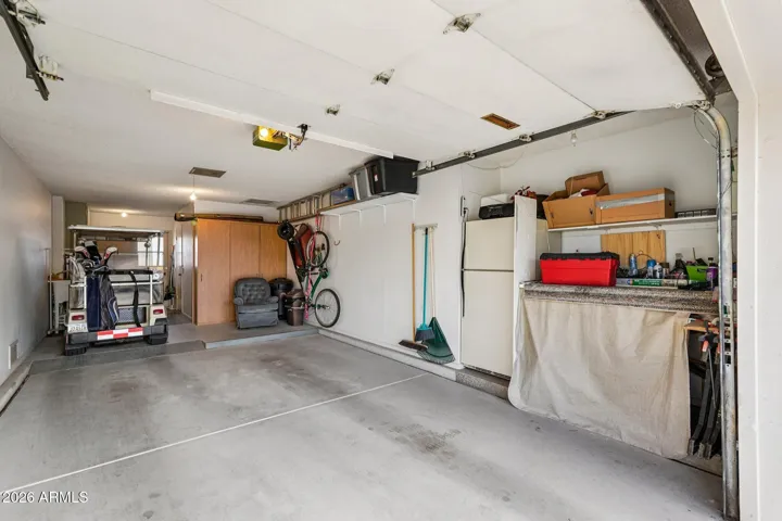 Golf cart, Bicycle , 2nd frig, tools and wheel barrel included