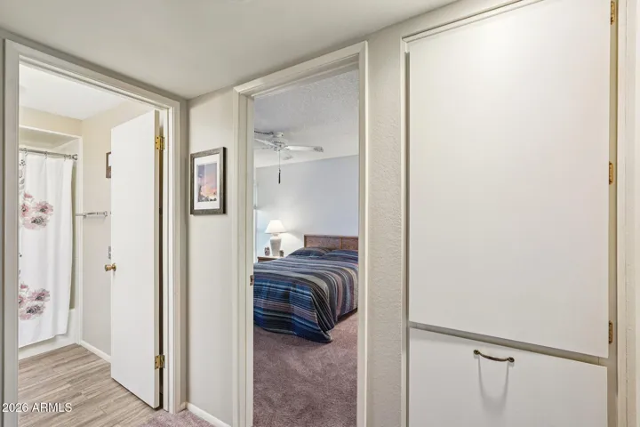 Linen closet & close hamper
