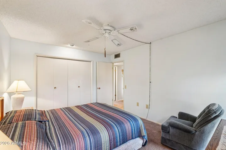 Closet provides plenty room