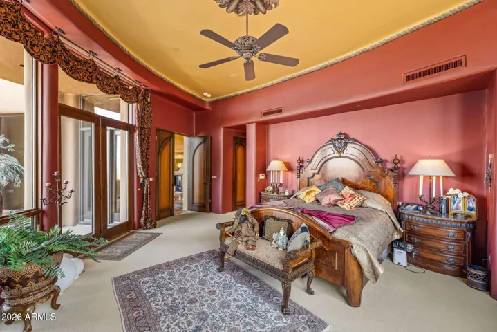 The primary is its own wing and has the adjoining upper deck patio with the best views in the house.