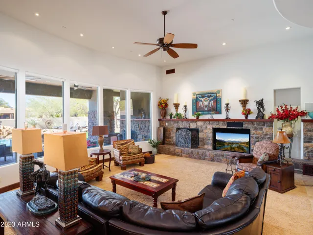 Large and bright living space with comfortable seating and smart TV!