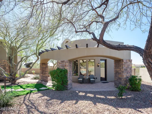 Outside of the guest casita. Access will be through the backyard.