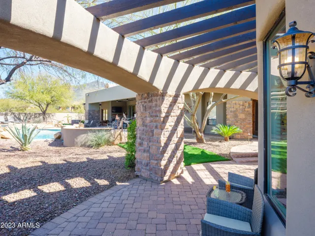 Outside of the guest casita. Access will be through the backyard.