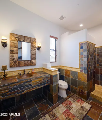 3rd bedroom with large stand in shower.