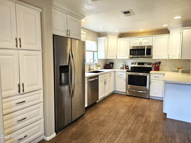 Pantry area on the left
