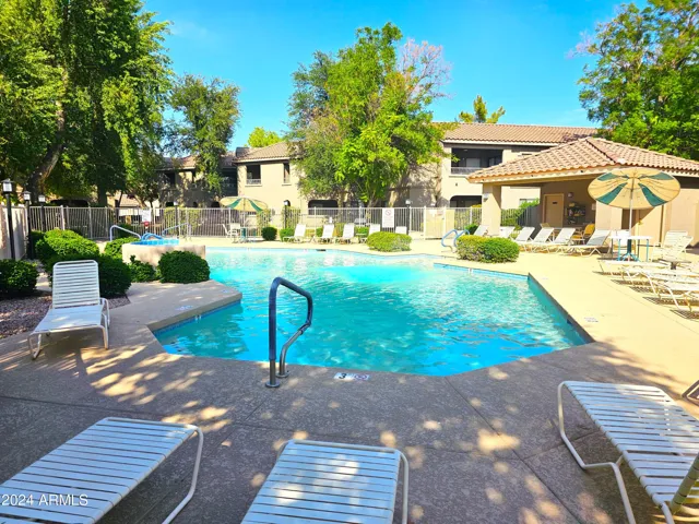 Pool is heated in winter