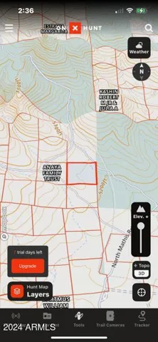 Topography surrounding area