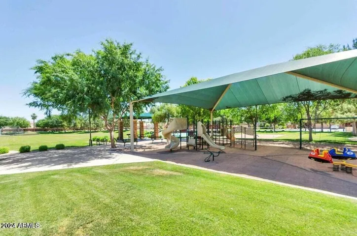 Kids covered play area.
