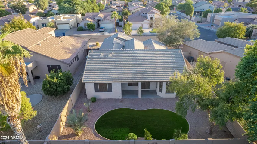 Drone back yard view.