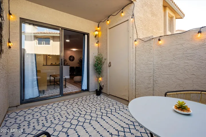 Patio off the living room