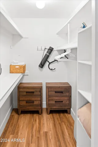 Walk-In closet where you'll find plenty of storage space and other amenities