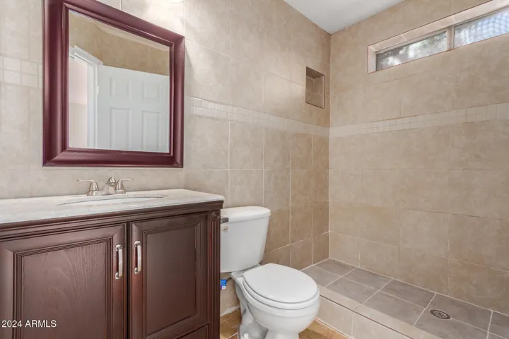 tiled bathroom