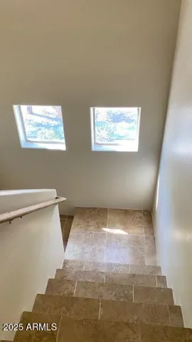 natural light by stairs