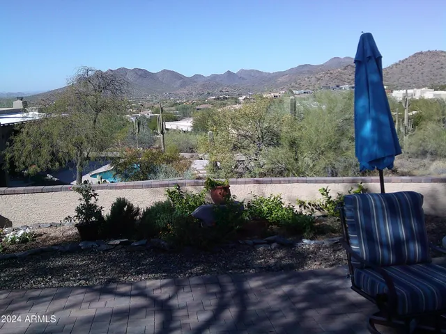 Backyard view looking west