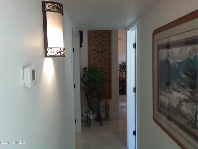 Hallway leading to the two bedrooms